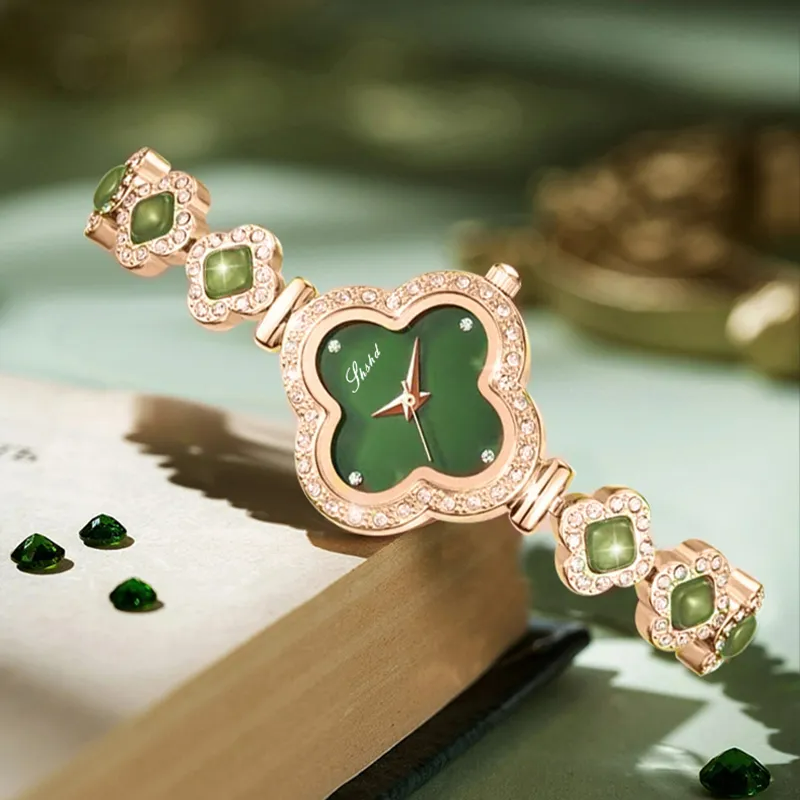 Four Leaf Clover Bracelet Watch