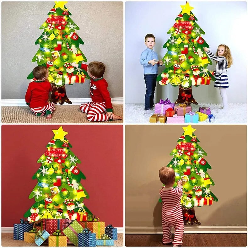 DIY FELT CHRISTMAS TREE SET