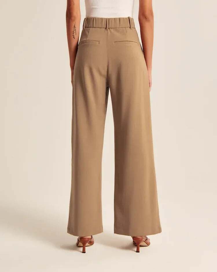 Lightweight Tailored Premium Fabric Wide Leg Pants