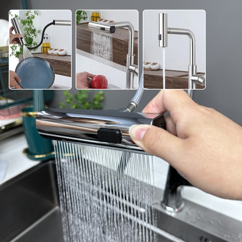 Swivelling Waterfall Kitchen Faucet