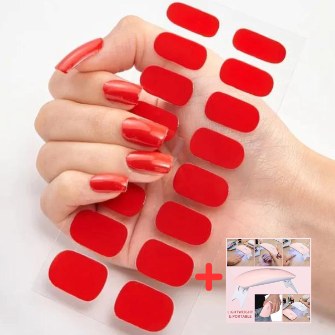 Semi Cured Gel Nail Stickers