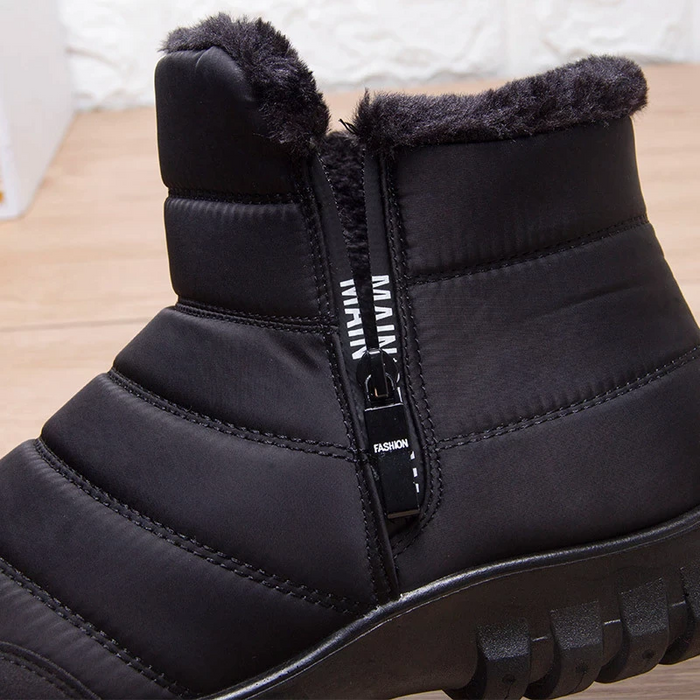 Men's Waterproof Cotton Zipper Snow Ankle Boots