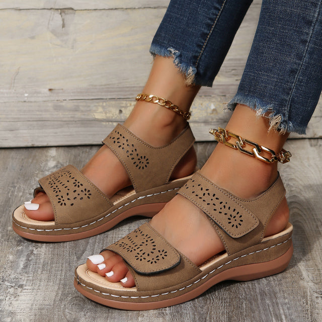 Orthopedic comfy platform sandals