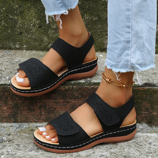 Orthopedic comfy platform sandals