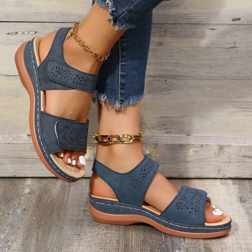 Orthopedic comfy platform sandals