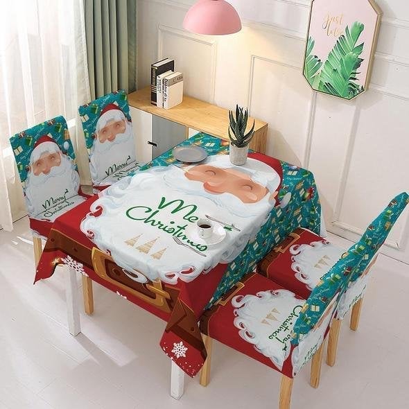 ⛄Early Christmas Sale - 49% OFF🎄Christmas Tablecloth Chair Cover Decoration