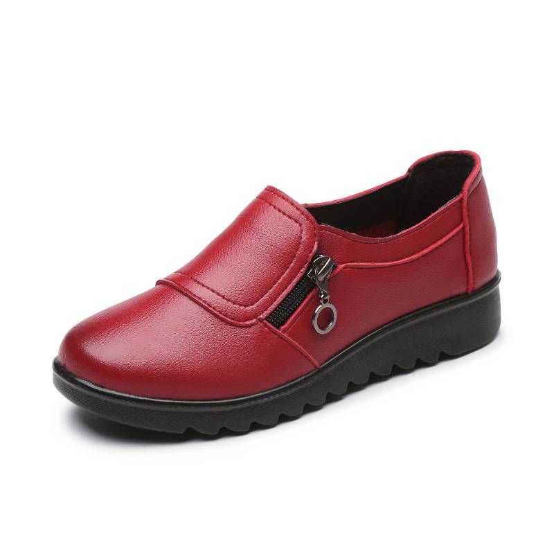 Casual Leather Round Head Shoes