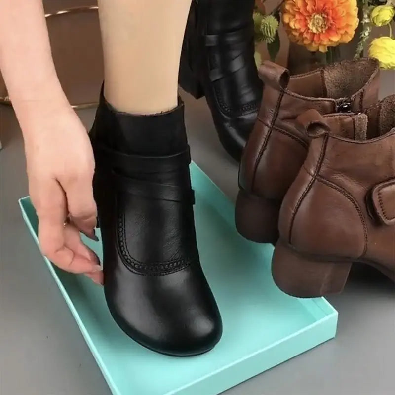 women's vintage leather boots