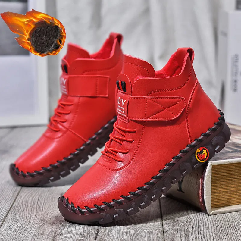 Comfortable Handmade Leather Foot Sneaker Boots