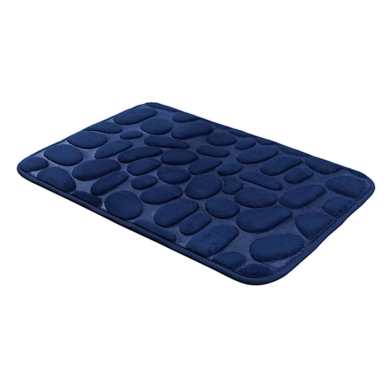 Cobblestone Embossed Bathroom Bath Mat