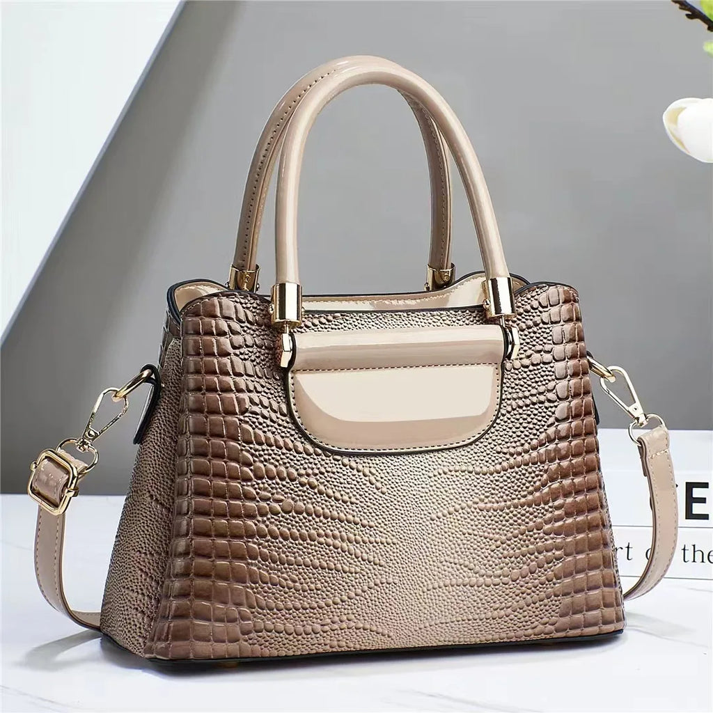 Trendy crocodile Handbag