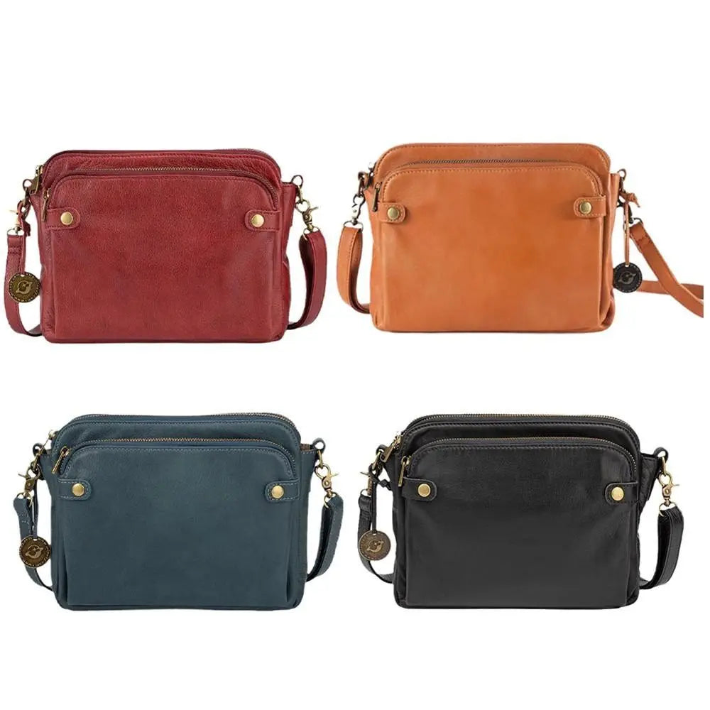 Crossbody Leather Shoulder Bags and Clutches