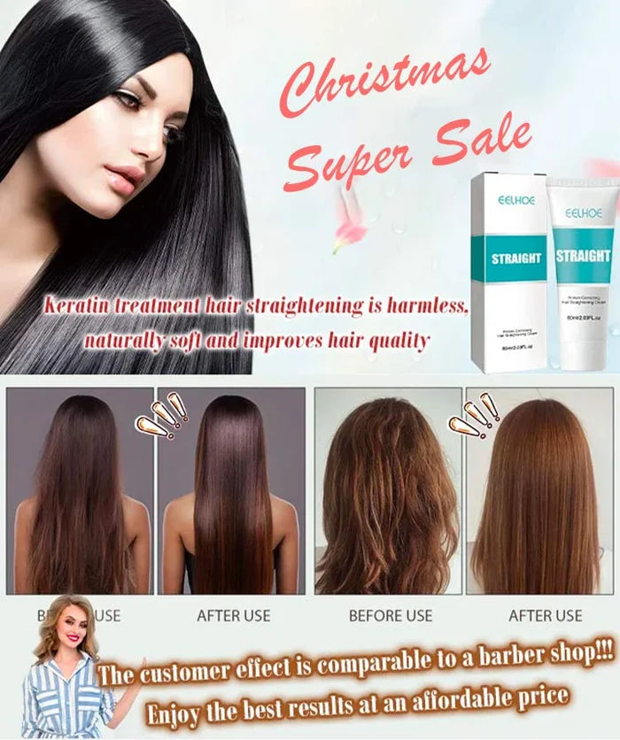 Silk & Keratin Treatment Hair Straightening Cream