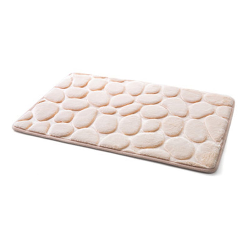 Cobblestone Embossed Bathroom Bath Mat