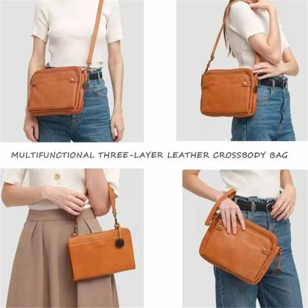 Crossbody Leather Shoulder Bags and Clutches