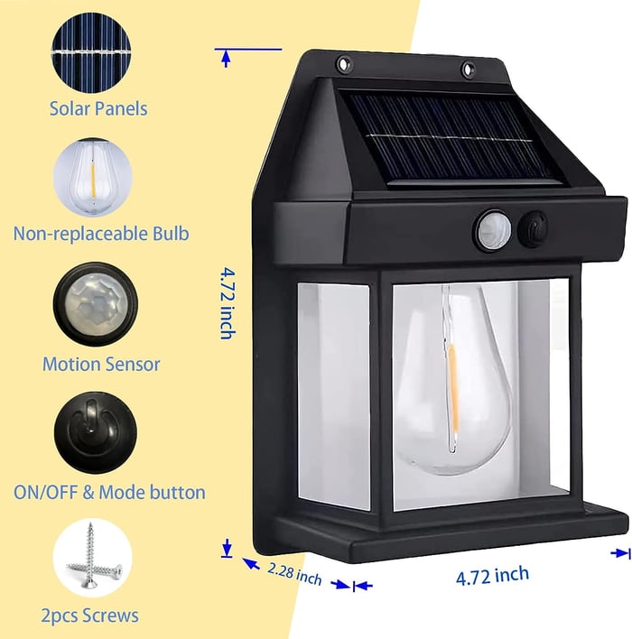 New Outdoor Solar Power Lamp