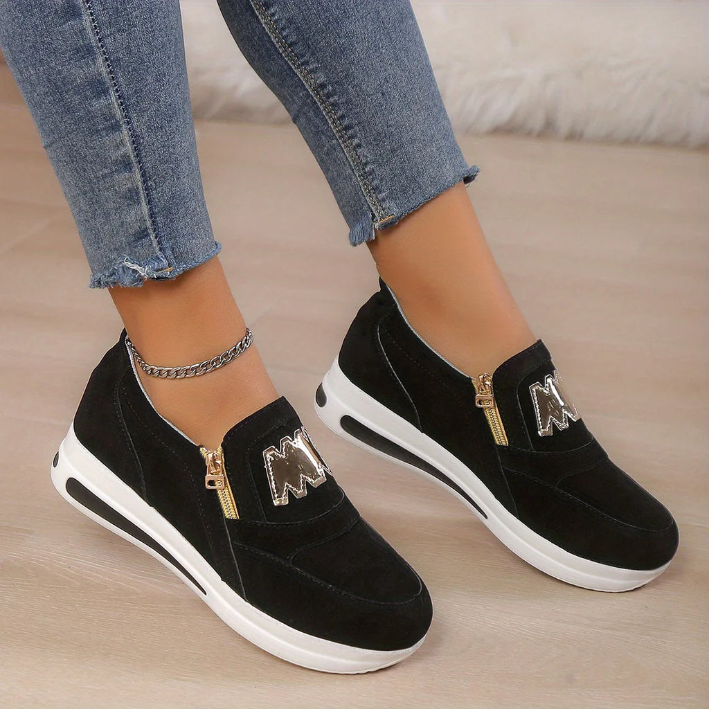 Women's casual platform slip-on orthopedic sneakers