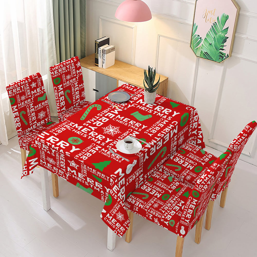 ⛄Early Christmas Sale - 49% OFF🎄Christmas Tablecloth Chair Cover Decoration