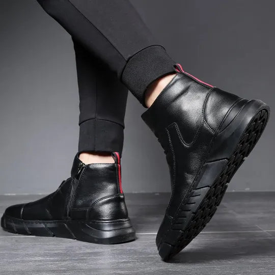 Men's British Style Leather Boots