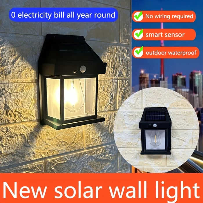 New Outdoor Solar Power Lamp