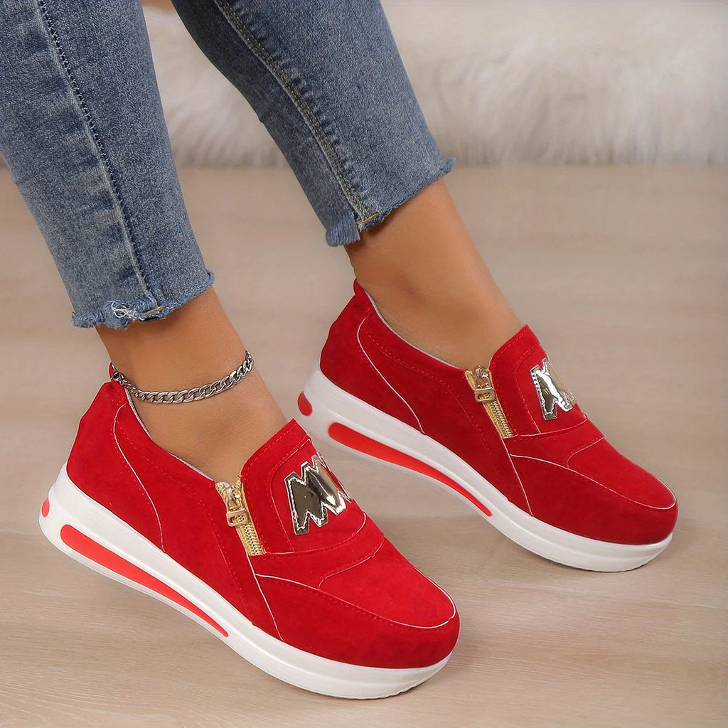 Women's casual platform slip-on orthopedic sneakers