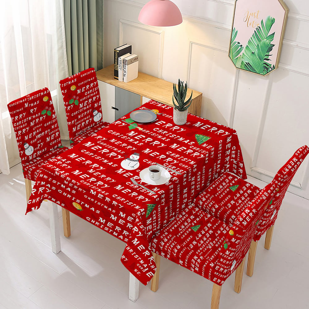 ⛄Early Christmas Sale - 49% OFF🎄Christmas Tablecloth Chair Cover Decoration