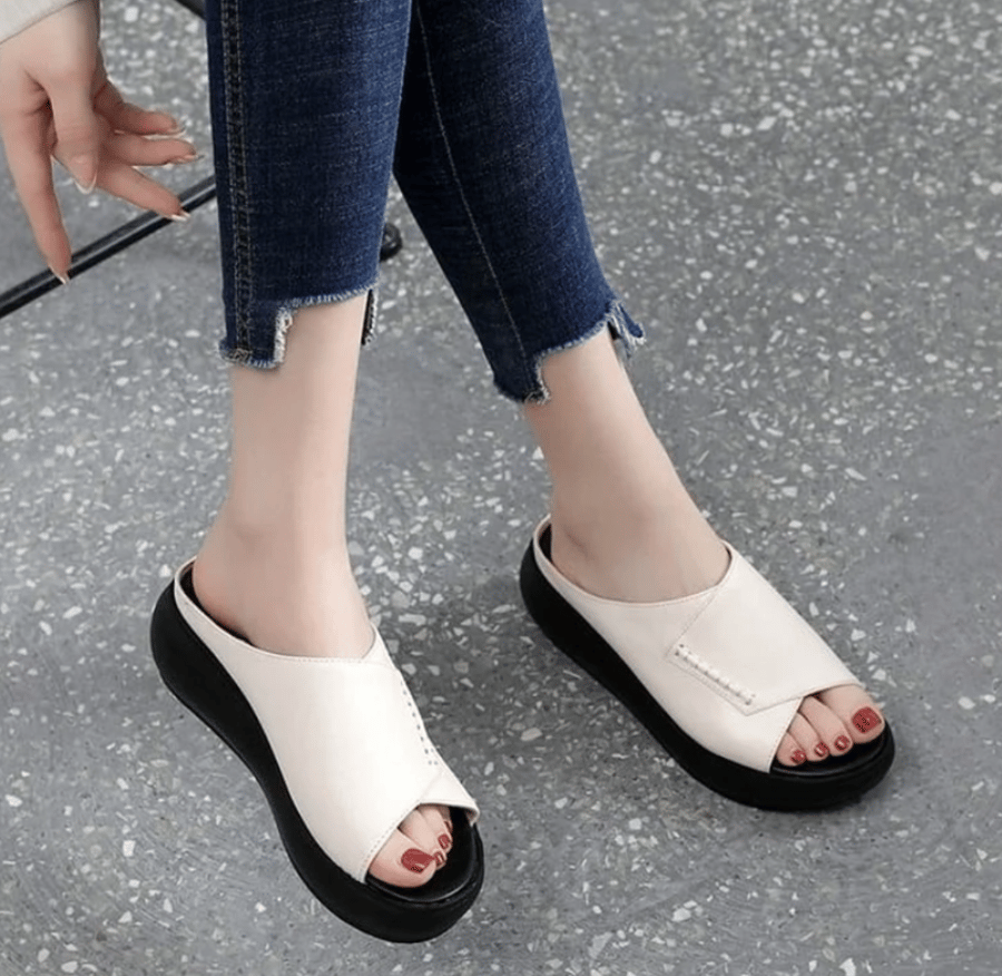 Women's New Thick-Soled Fish Mouth Slippers