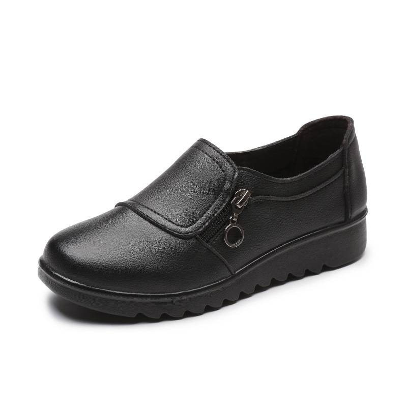 Casual Leather Round Head Shoes