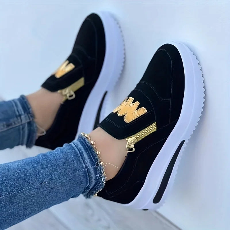 Women's casual platform slip-on orthopedic sneakers