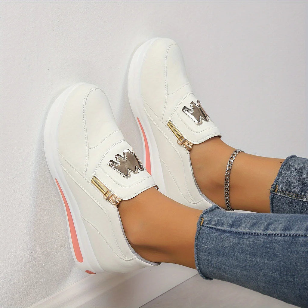 Women's casual platform slip-on orthopedic sneakers