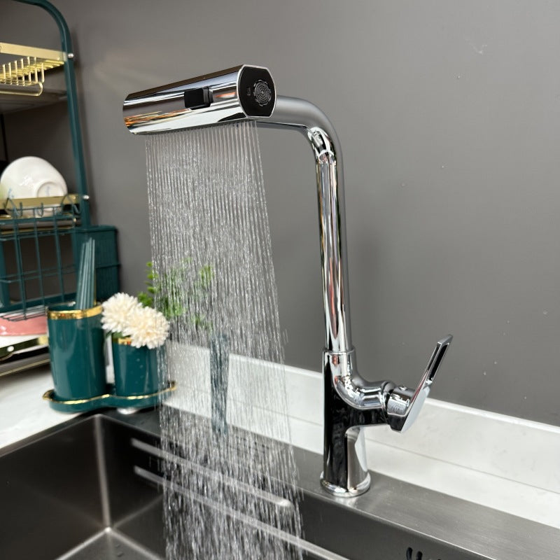 Swivelling Waterfall Kitchen Faucet