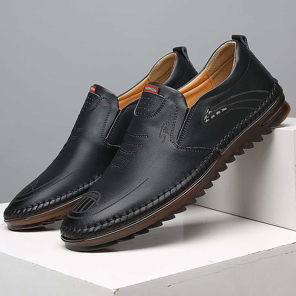 Men's new tendon sole casual leather shoes