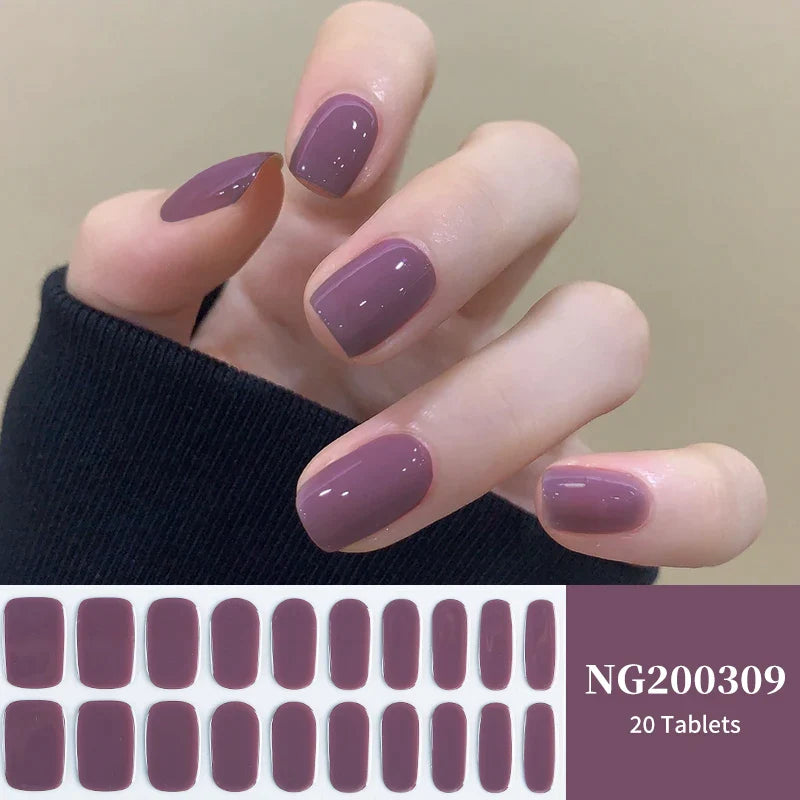 Semi Cured Gel Nail Stickers