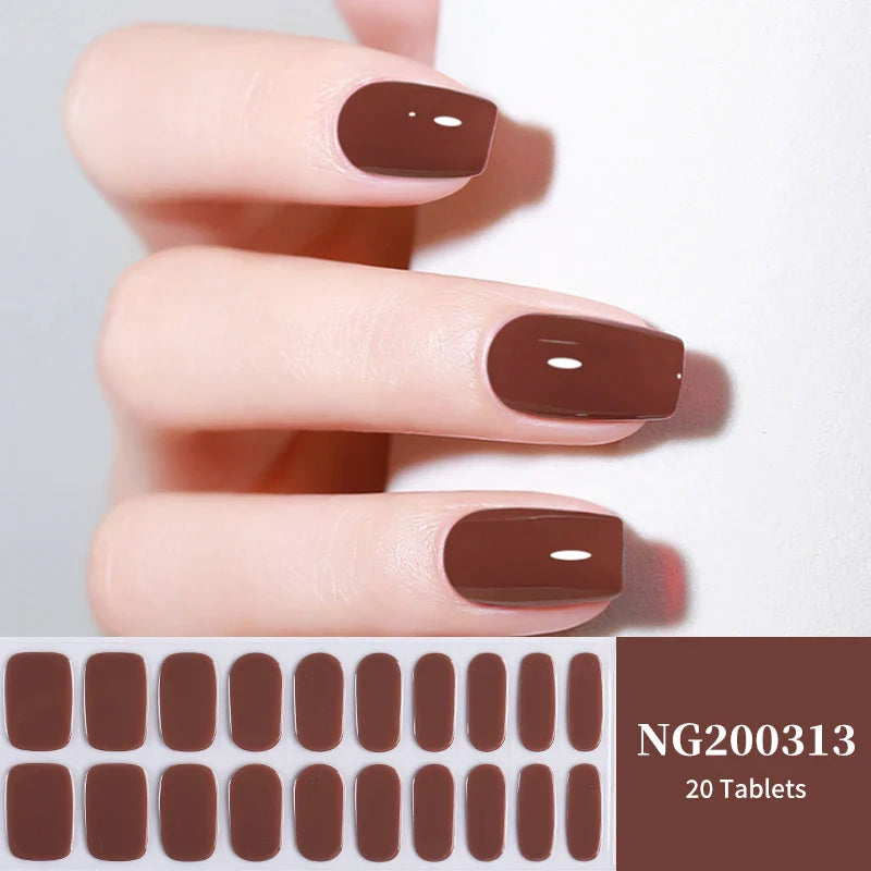 Semi Cured Gel Nail Stickers