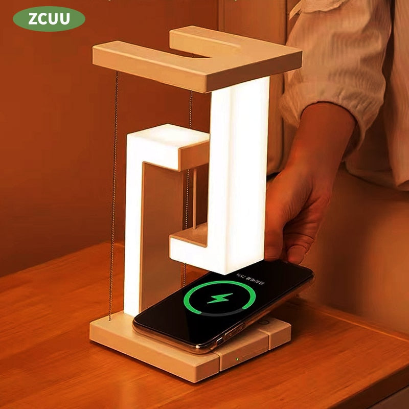 LED Night Lamp with Wireless Charger