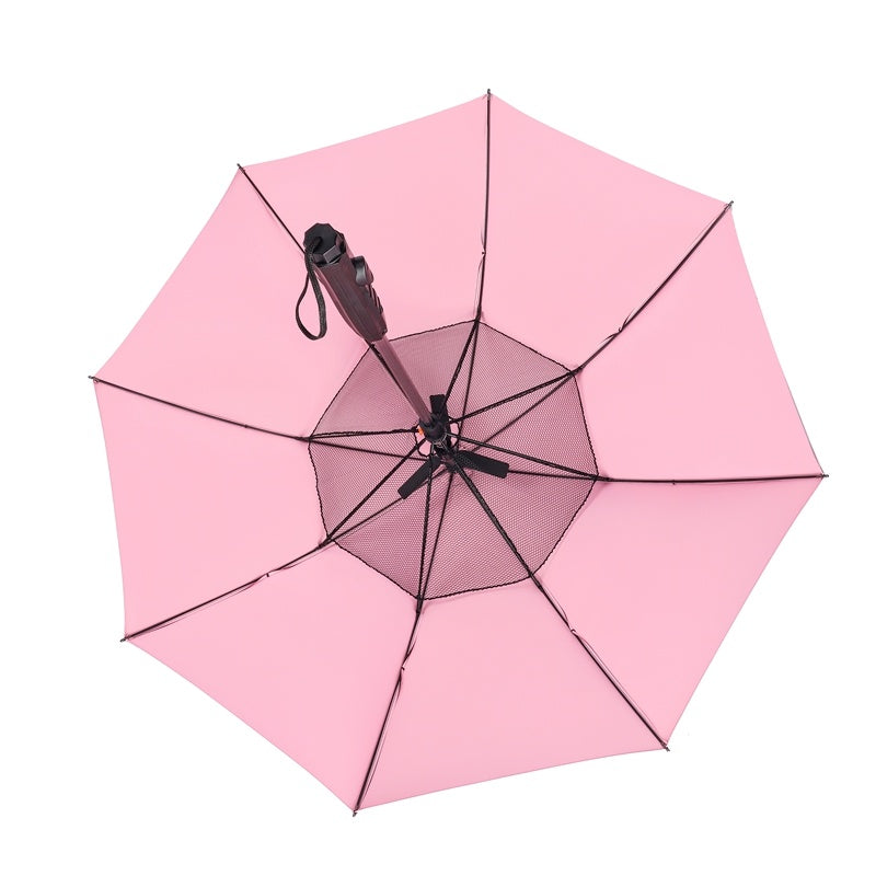 UV protection Umbrella with USB cooling fan charger