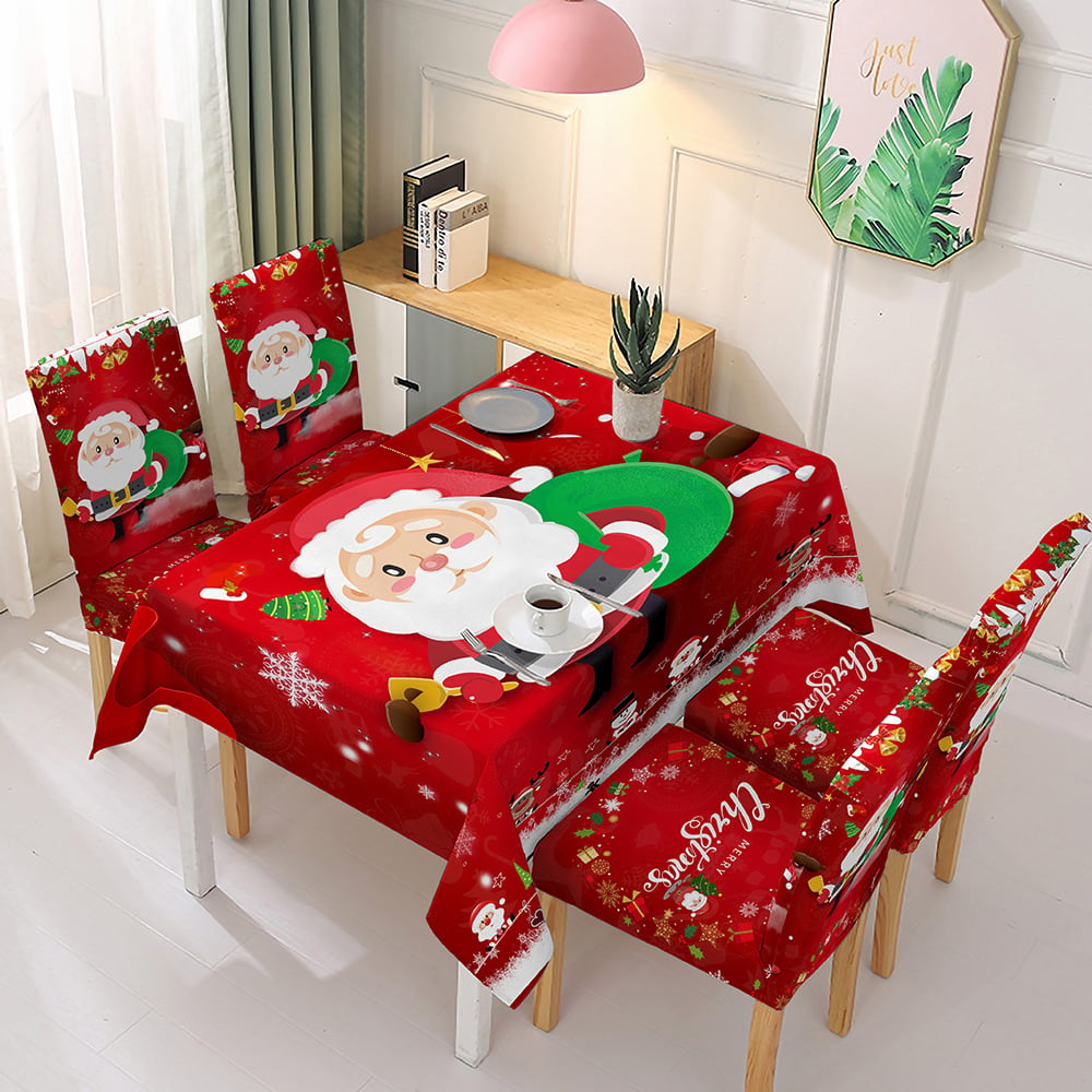 ⛄Early Christmas Sale - 49% OFF🎄Christmas Tablecloth Chair Cover Decoration