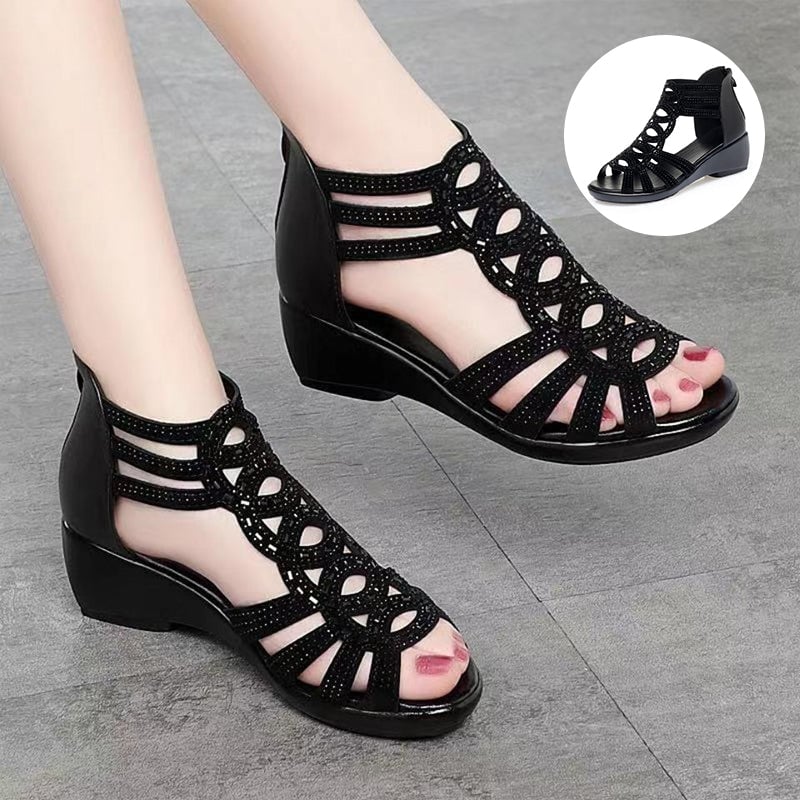 Ladies soft sandals roman shoes