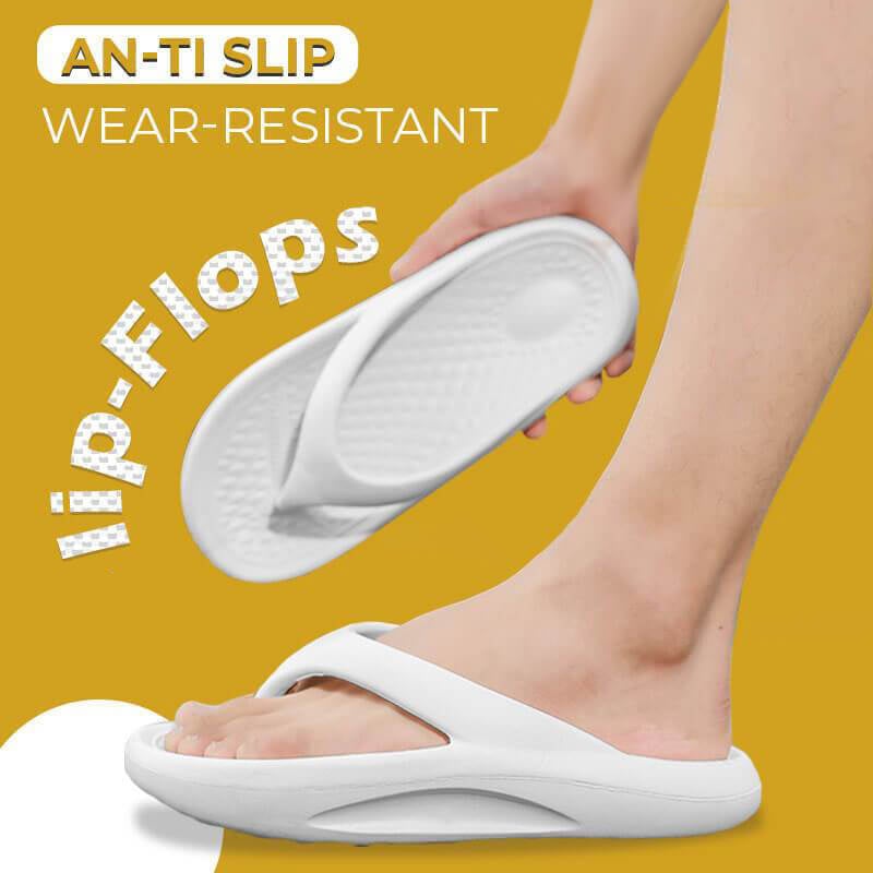 Anti-slip wear-resistant flip flops