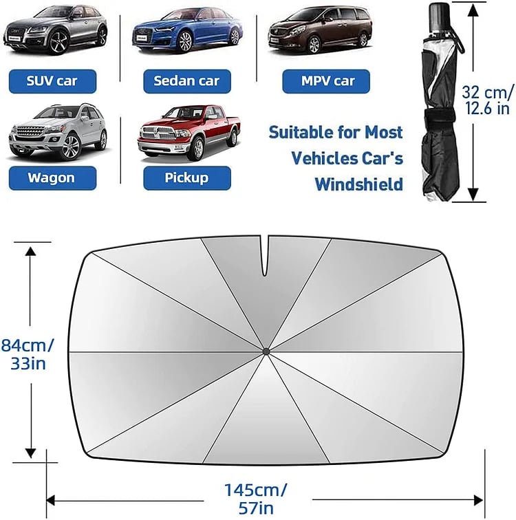 Car Windshield Sun Shade Umbrella