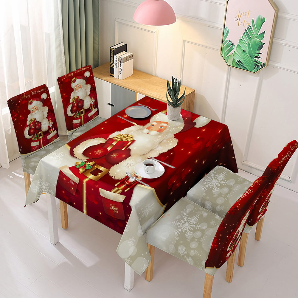 ⛄Early Christmas Sale - 49% OFF🎄Christmas Tablecloth Chair Cover Decoration