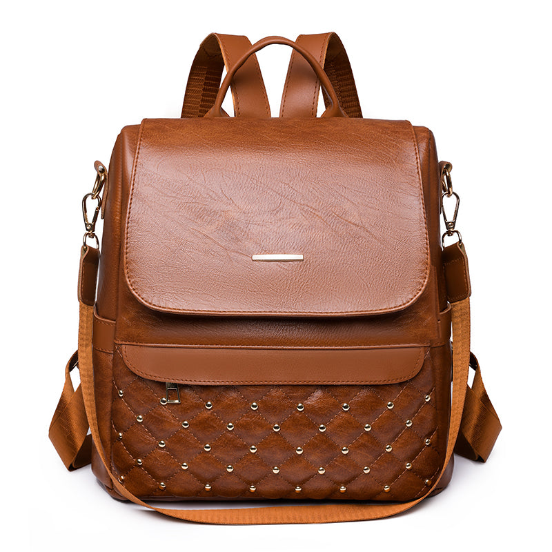 Soft Leather Backpack For Women