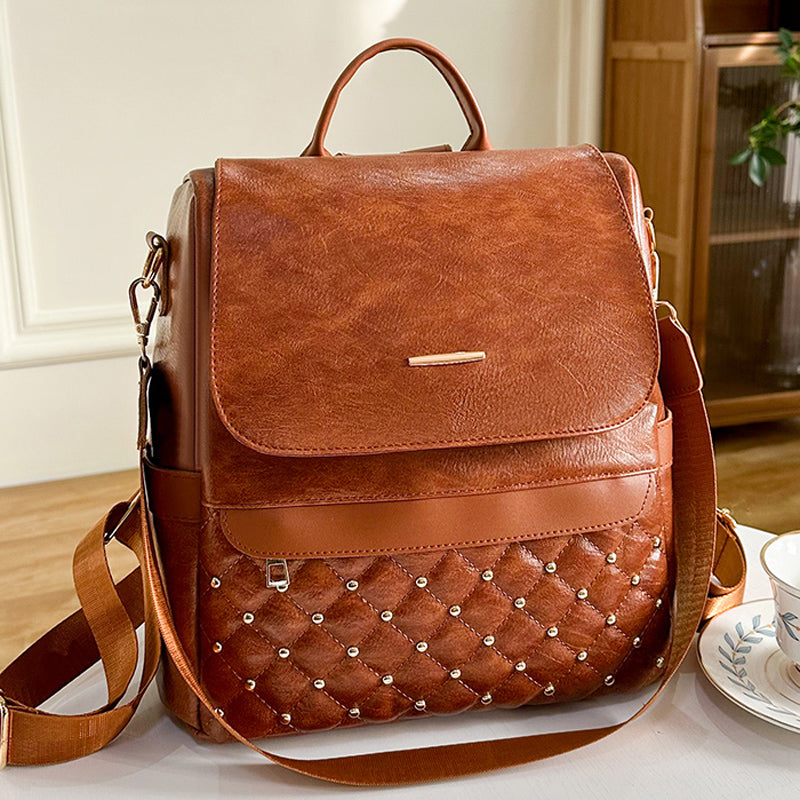 Soft Leather Backpack For Women