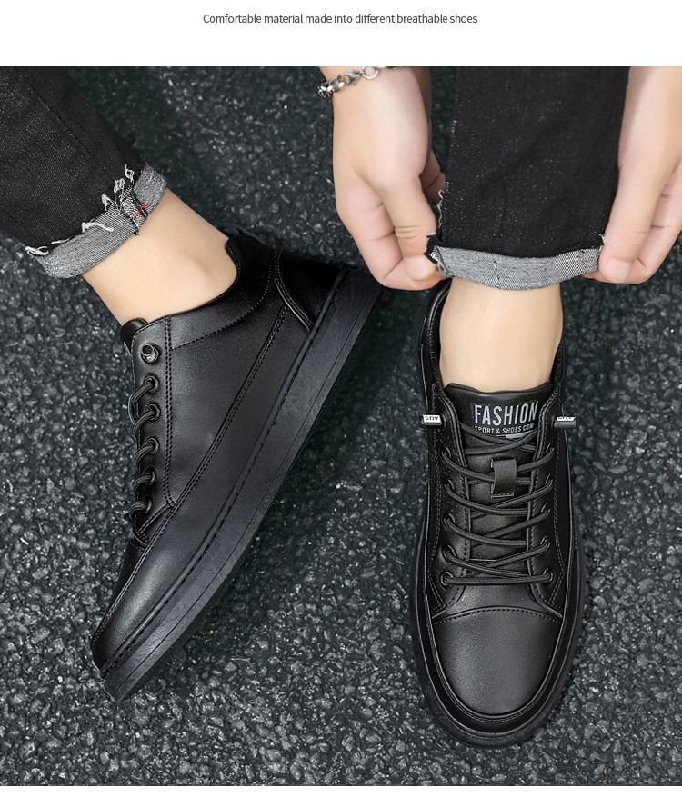 Men's casual all match leather shoes