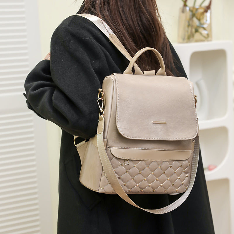 Soft Leather Backpack For Women