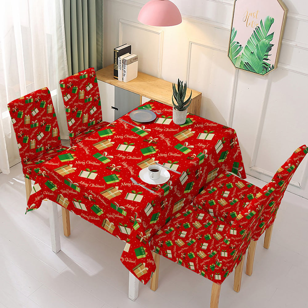 ⛄Early Christmas Sale - 49% OFF🎄Christmas Tablecloth Chair Cover Decoration