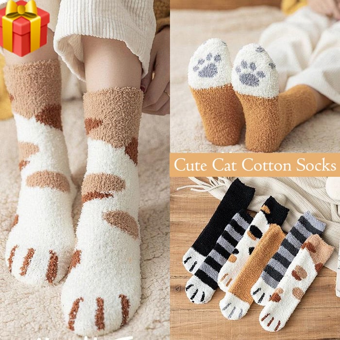 Cutee Cat Cotton Socks