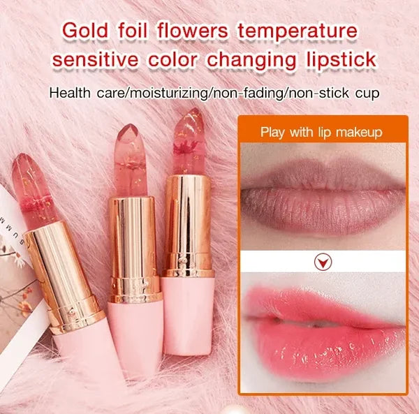 Crystal Jelly Flower Color Changing Lipstick-