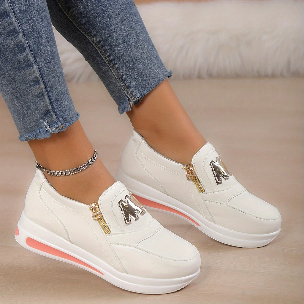 Women's casual platform slip-on orthopedic sneakers