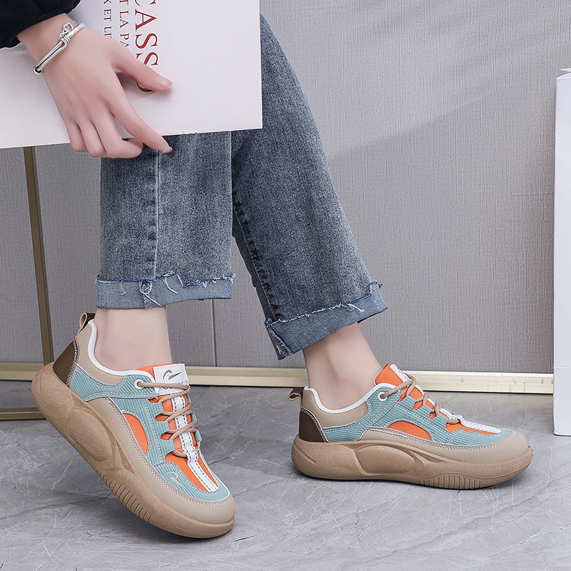 Women’s Colorblock Thick Sole Walking Shoes